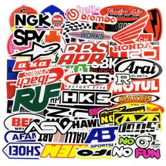 100PCS JDM Stickers Pack Car Motorcycle Racing Motocross Helmet Vinyl Decals Lot