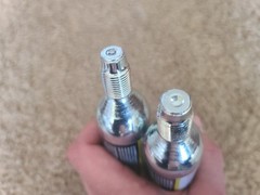JT 2 pack 90-Gram Cartridges for Paintball, Air Pistols CO2 Prefilled Open Box