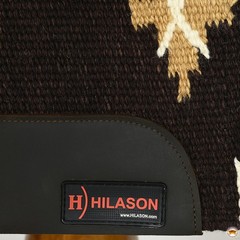 HILASON 32×32 In Western Horse Saddle Wool Blanket Pad Fur Padding Brown