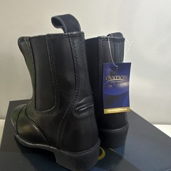 Ovation Sport Rider Paddock Boots Black Unisex US kids Size 11 riding boots NEW