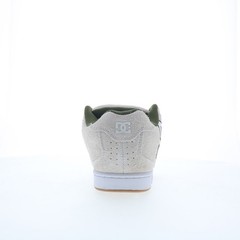 DC Net SE DC03260101-OWHGRN Mens White Suede Skate Inspired Sneakers Shoes