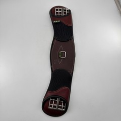 Devoucoux Dressage Girth 50cm 20″ Leather Elastic Ends Black Brown Unused