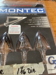 G5 Montec 2 Pack Broadheads 100% steel 100 Grain 1- 125grain