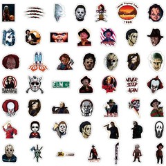 Mix 10/50 PCs Halloween Horror Movie Characters Graffiti Luggage Vinyl Stickers