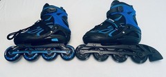 ZPM Sports ABEC-7 Youth Adjustable Inline Skates Size M (EU 34-37) Blue/Black