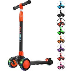 Kick Scooter B03 – Lean ‘N Glide 3-Wheel Push Scooter – Extra Black-Red