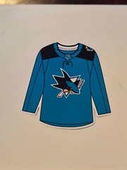 NHL Hockey Jersey Die Cut Stickers