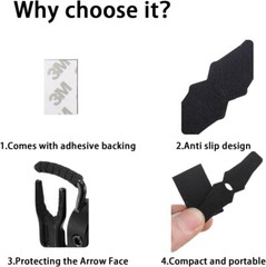 «2Set Arrow Rest Sticker, Anti-Slip Sticker Pad for for QAD HDX Drop A «
