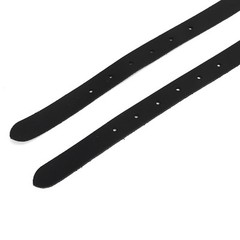 50cm Black 1 Pair Lengthen For Spur Straps Leathers With Stainless Steel