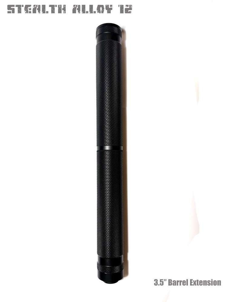 STEALTH ALLOY 12 Muzzle Brake for 1/2*28 | 5/8*24 GBB CNC Black