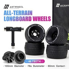 All-Terrain Longboard 100mm 78A Wheels high Rebound Urethane Wheels
