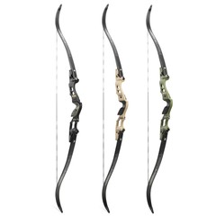 62″ ILF Recurve Bow 19″ Riser 30-60lbs Takedown Archery American Hunting 210FPS