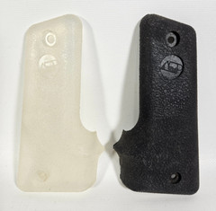 Unique Black and White Yin Yang Paintball Split Wrap Around Rubber Grips