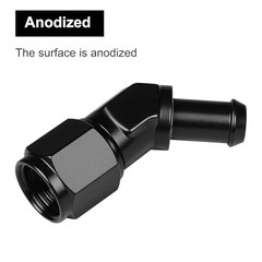 6AN Female to 5/16 Barb 45 Degree Swivel Hose Fitting 6AN to 5/16 45Degree