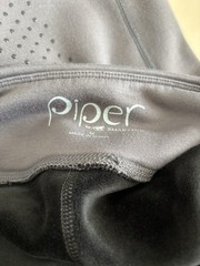 Piper by SmartPak Warm Riding Pants Gray Medium M Leggings Equine Pockets
