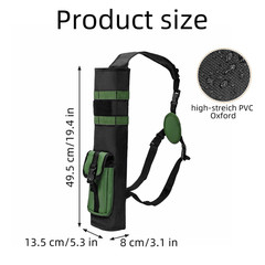 Lightweight Archery Back Arrow Quiver Dual Use Foldable Compact Hip Arrows Bag