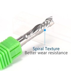 Spiral Router Bits Up Down CNC Compression Bit 1/4 inch Shank &Cutting Diamet…