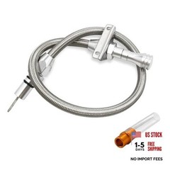 29.5 inch Silver Stainless Transmission Dipstick Tube Fit for GM 4L80E 700R4