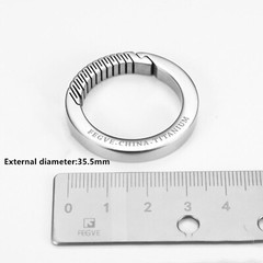 EDC Titanium Alloy Porable Keychain Ring Carabiner Key Belt Waist Hanging Buckle