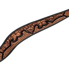Western Headstall and Breast Collar Set HILASON Tooled Leather Horse Bridle Tack