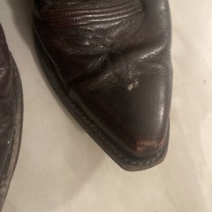 DAN POST WESTERN BOOTS LEATHER BLACK brown SZ 7 D
