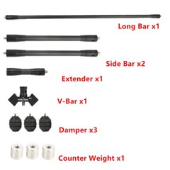 28″ 30″ Bow Stabilizer Balance Bar Kit Rod 3K Carbon Archery Recurve Bow Hunting