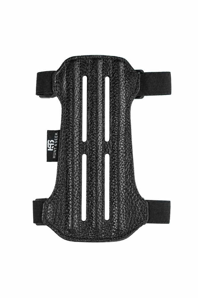 Hunt&Seek Cow Leather Arm Guard – 7” Adjustable Archery Forearm Protector