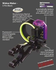 New Black Gold Widow Maker 5 Pin (.019) RH Bow Sight Black Model# WMX5