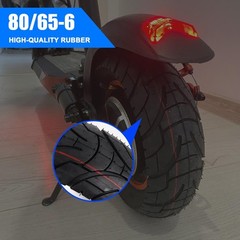 CMIYETO Scooter Tires 80/65-6 City Road Tire And 45° Inner