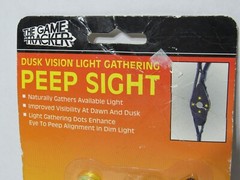 The Game Tracker Dusk Vision Peep Sight with aligner 5535 light gathering NEW