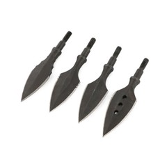 3X Archery Blade Retro Arrowheads Traditional Broadheads Screw Tips Bow Shooting