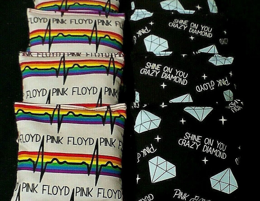 PINK FLOYD ROCK AND ROLL MUSIC PARTY Cornhole Bean Bags 8 Aca Regulation