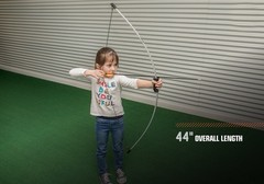 Bear Archery Wizard Youth Bow Set Includes Arrows Recommended 44 in., Grey
