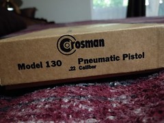 Vintage Crossman model 130 W/Box & Papers. Needs new seals. RARE!