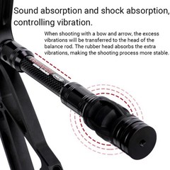 Carbon Balance Bar Rod 6″ 8″ 10″ 12″ Bow Stabilizer Archery Compound Bow Hunting