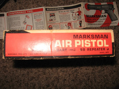 Vintage Marksman Repeater .177 BB, Darts Cal Air Pistol W/ Original Box, Manual