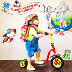 600 Pcs Waterproof Stickers for Kids, Scrapbook, Laptop, Skateboard, Guitar