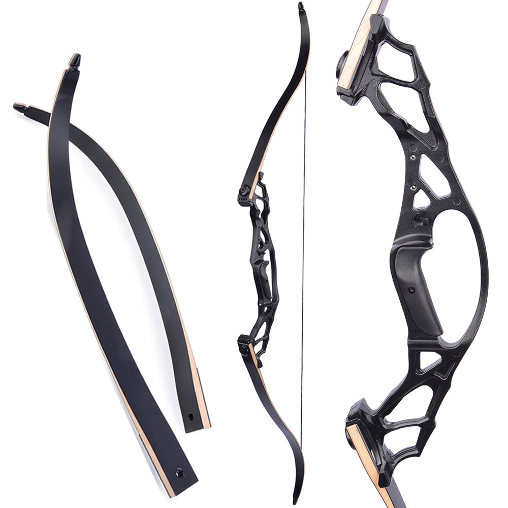 62″ Takedown Recurve Bow 30-60lbs Archery Aluminum Riser Bow Hunting Target