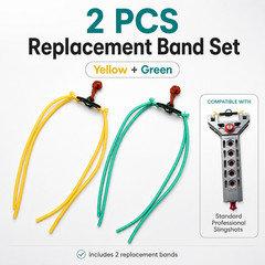 Metal Slingshot Set & Accessories Ball Holder Magazine Replacement Bands Target