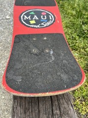vintage Maui & Sons SHARKMAN Worldwide Surf Tour Skateboard 1980s/90s