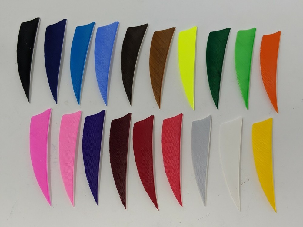 Archery Past 3″ Shield Feathers – 12 Pack, RW or LW