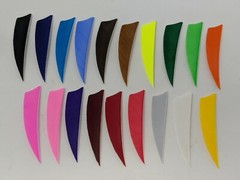 Archery Past 3″ Shield Feathers – 12 Pack, RW or LW