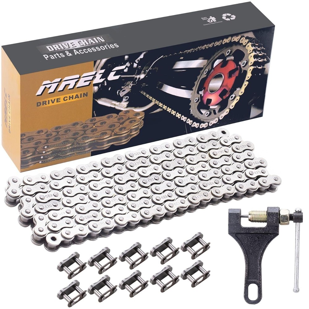420 Motorcycle Chain 132 Links fit for 50 70 90 110 125cc SSR TaoTao Coolster