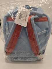 Pacific Mason Mini Backpack Powder Blue Coral Neoprene NWT