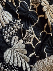 Woods Western Jacket Embroidered Black & Gold Morgan Saddlebred – Approx Sz L