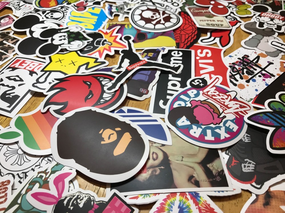 200 Skateboard Stickers bomb Vinyl Laptop Luggage Decals Dope Sticker Lot cool