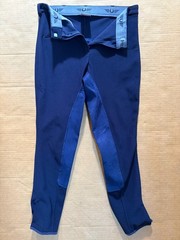 Tuff Rider Women’s Size 32 Regular Navy Riding Pants, Ribbed Full Seat Breeches
