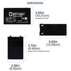 Razor Dirt Quad 24v Battery Replacement Set with Wire (9ah High Capacity)