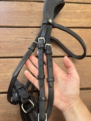 Artemis Infinity Dressage Bridle – Black, Full, EUC