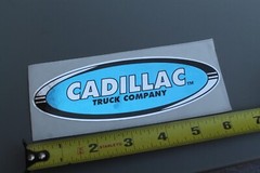 Cadillac Skateboard Truck Co Blue Silver 90’s Z85A Vintage Skateboarding STICKER